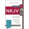 NKJV Blue Faux Leather Value Thinline Compact Bible Red Letter