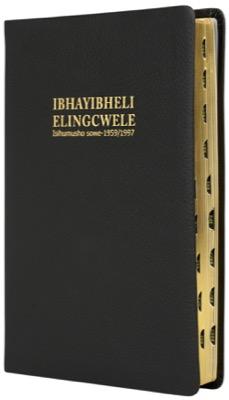 IsiZulu Bible (black genuine leather cover, gilt-edged, thumb index