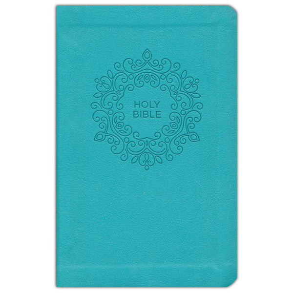 NKJV Blue Faux Leather Value Thinline Compact Bible Red Letter