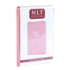 NLT Pink Faux Leather Standard Bible Thumb Indexed With Zip