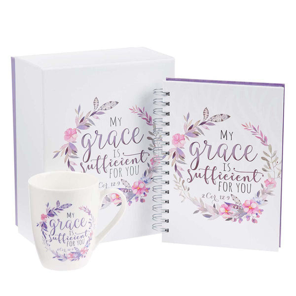 My Grace Is Sufficient Gift Set (Journal / Mug Boxed Set)