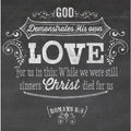 God Demonstrates His Own Love Black Small Wooden Decor Blocks
