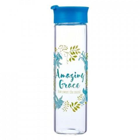 Glass Water Bottle - Amazing Grace