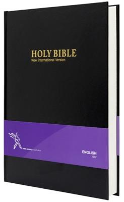 NIV Bible, large print, black (Hardcover)