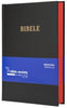 Sesotho Bible, 1909, medium size, black hardcover, red-edged