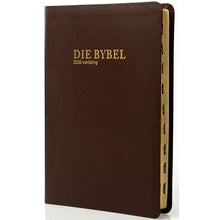 Afrikaans 2020 translation medium size thumb index( Brown Bonded Leather Cover)