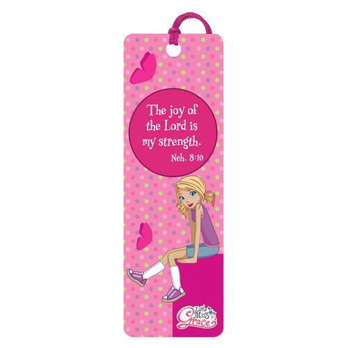 LITTLE MISS GRACE STRENGTH BOOKMARK -NEH 8:10